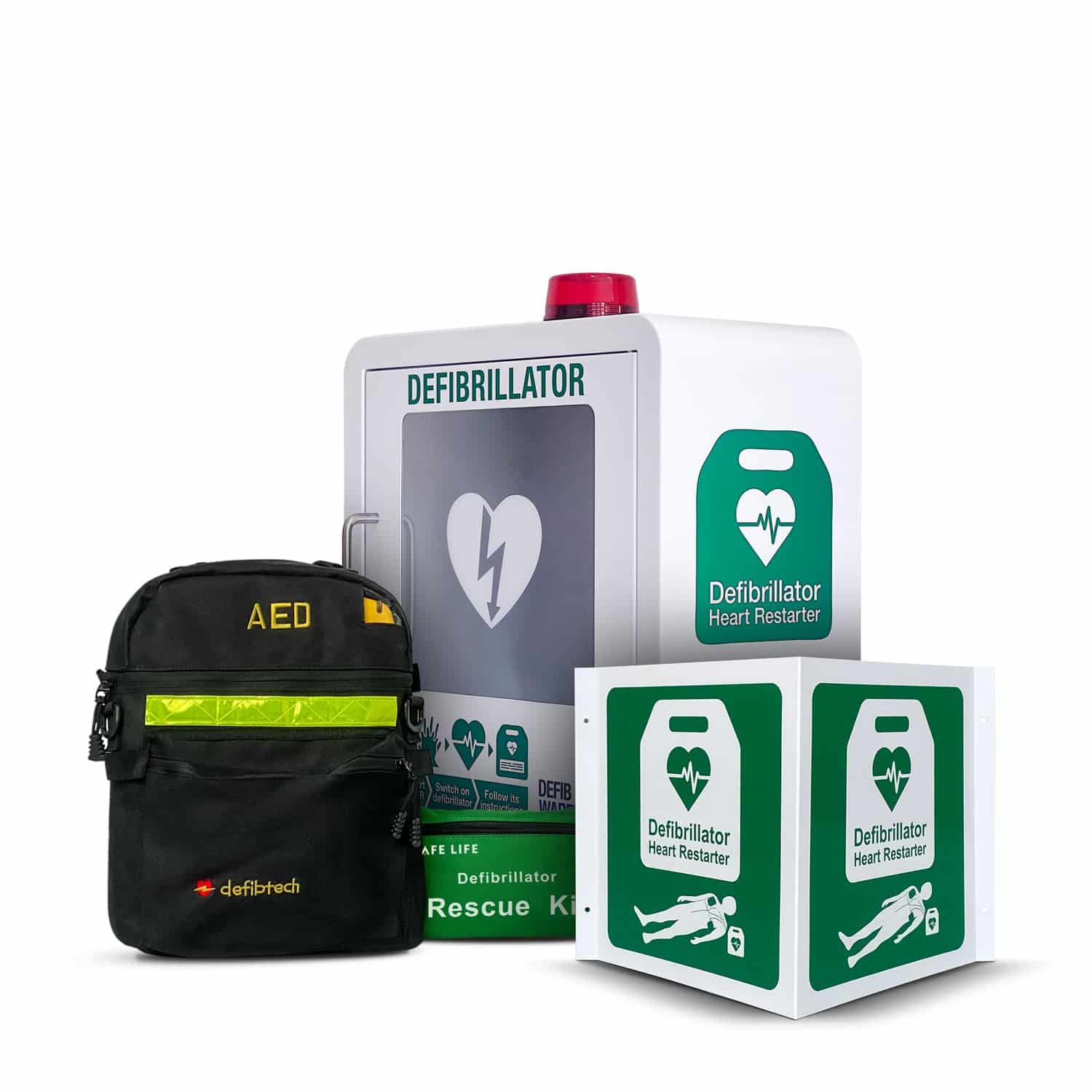 Defibtech Lifeline Semi Automatic AED Standard Battery Indoor Package